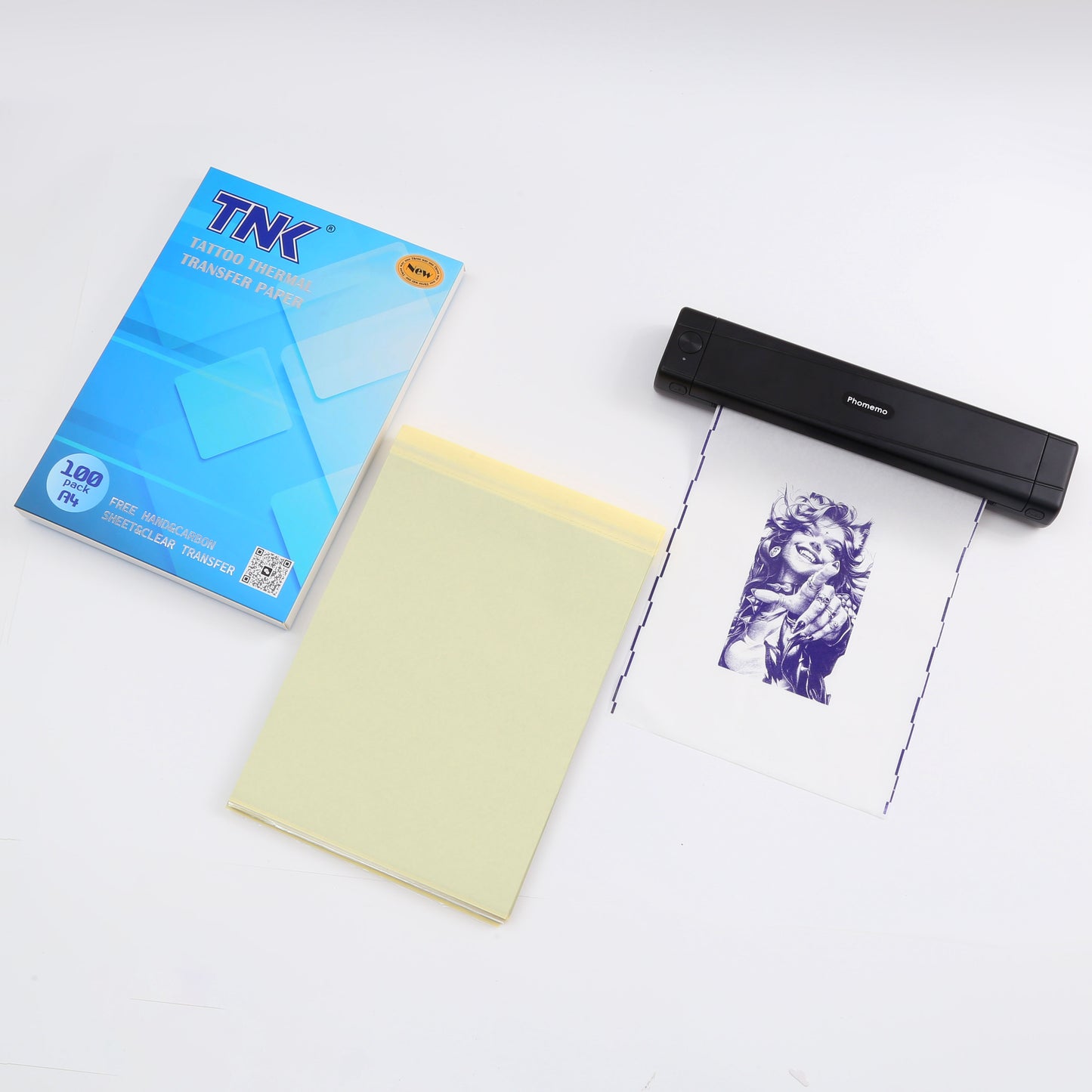 TNK 3-in-1 HD Tattoo Stencil Transfer Paper for Thermal Printers