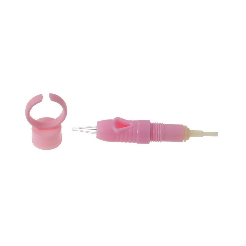 Professional Pink Screw-Type Eyebrow Tattoo Needle – Xiameng