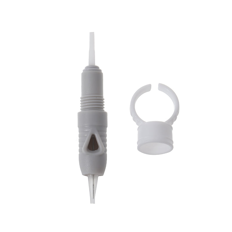 Gray Screw-Type Eyebrow Tattoo Needle, Xiameng Brand